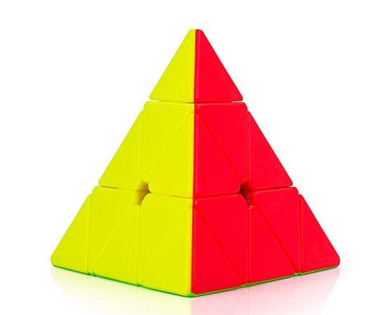 Multi Color Pyramid Rubik's Cube - 1 Piece