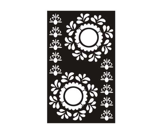 Women's Hand Mehndi Sheet - 1 Piece