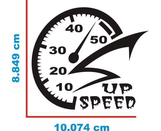 PVC Vinyl Clock Car & Laptop Sticker - 1 PC