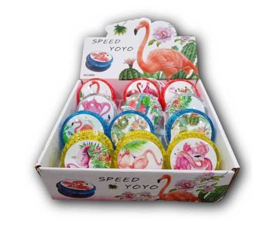 Beautiful Swan Design Yo-yo With Lights For Kids - Pack of 12