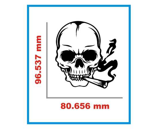 Bike & Car Tattoo Sticker - Black