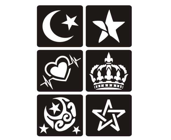 Mehndi Papers Sticker Sheet - Set of 6 PCS