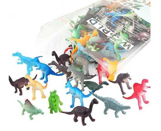 Pack of 50 Pcs - Plastic Dinosaur Animal Toy