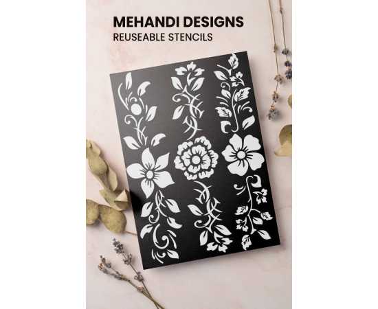 Different Sheets Mehndi Stencils Stickers