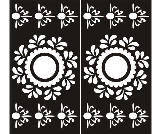 Makeup Beauty Salon Mehndi Papers Mix Designs - 1 Pair