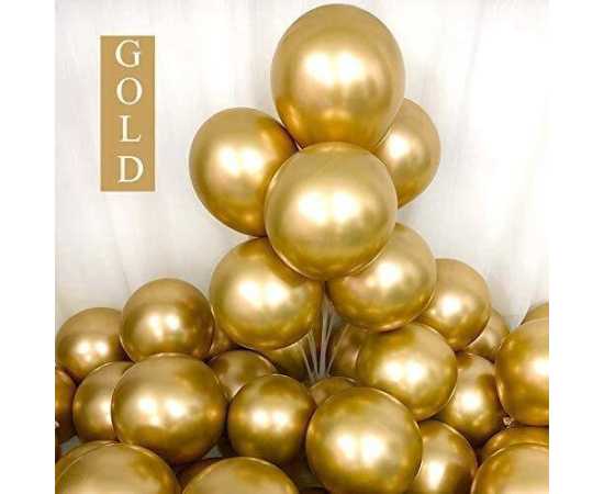 Balloons Golden For Party Celebration - Pack of 20 PCS