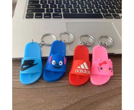 Rubber Slipper Design Keychain - 1 Piece
