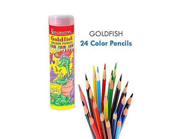 Pencil Color Gold Fish - Pack of 24 PCS