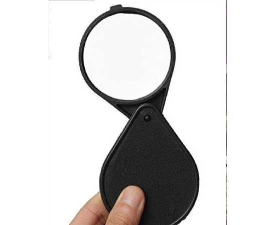 Foldable Pocket Magnifying Glass 60mm Lens 5X