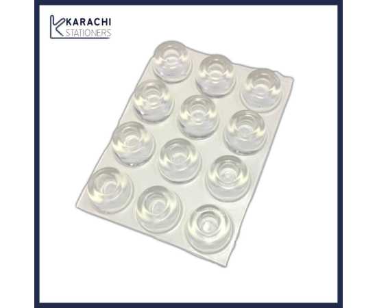 24 Pcs Door Shock Absorber Safety Rubber Cushion Dots