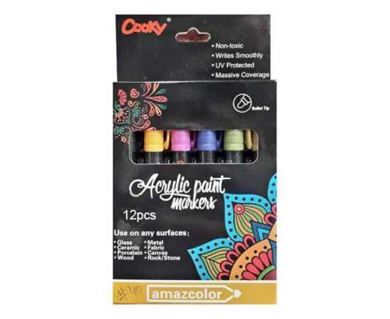 Cooky Acrylic Paint Markers Set