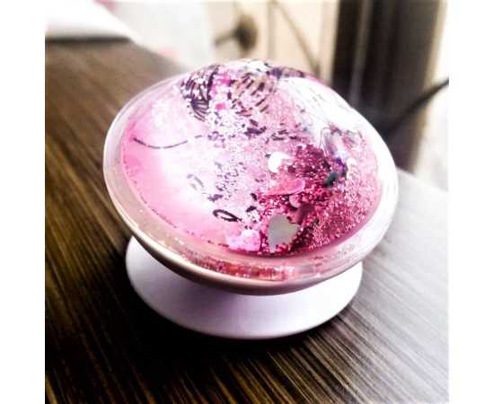 Liquid Floating Glitter Finger Grip Phone Holder