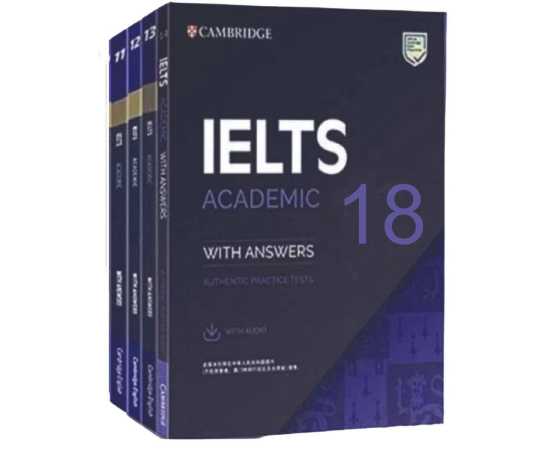 Cambridge Ielts Academic 8 Books set with LINK of CD (11-18 Books)