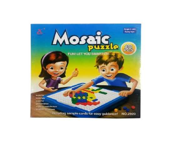 Multi-Color Mosaic Puzzle - Pack of 490 Pcs