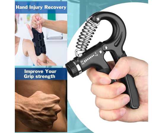 Adjustable Hand Grip Power Exerciser Gripper 60 KG