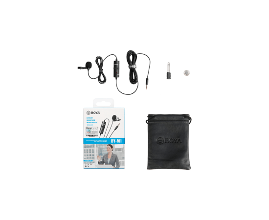 Boya BY-M1 Lavalier Collar Microphone - Black