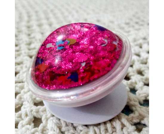 Liquid Floating Glitter Finger Grip Phone Holder