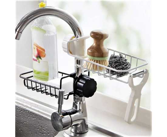 Stainless Steel Faucet Kitchen Storage Rack
