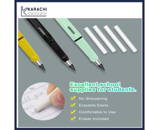 Writing Reusable Erasable Infinity Pencil for Kids - 1 Piece