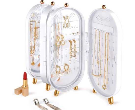 Foldable Jewelery Organizer with Mirror