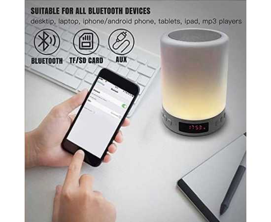 Portable Bluetooth & Rechargeable Speaker with Touch Light