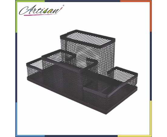 Artisan - # Metal Mesh Style Stationary Holder Desk Organizer