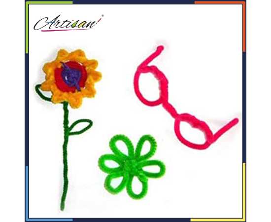 Artisan - Pack of 50 - Pipe Cleaner Velvet Sticks