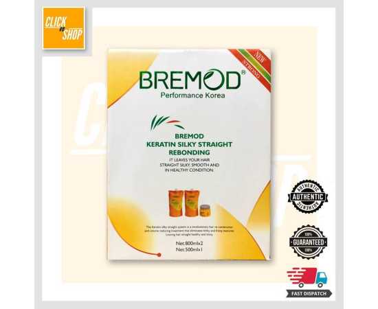 Bremod Keratin Hair Treatment Kit Silk - 800ml x 2 & 500ml x 1