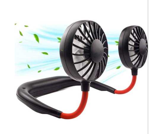 Portable Hanging Rechargeable neck fan for kitchen