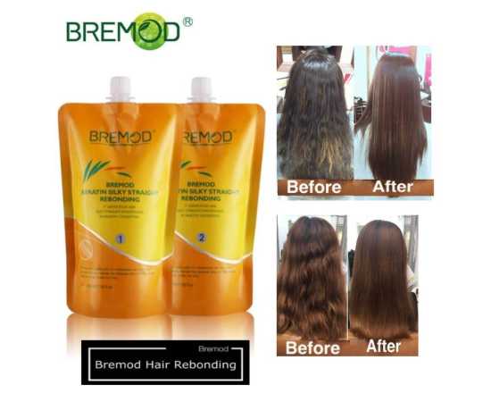 Bremod Keratin Hair Treatment Kit Silk - 800ml x 2 & 500ml x 1
