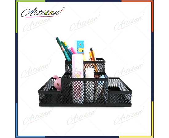 Artisan - # Metal Mesh Style Stationary Holder Desk Organizer