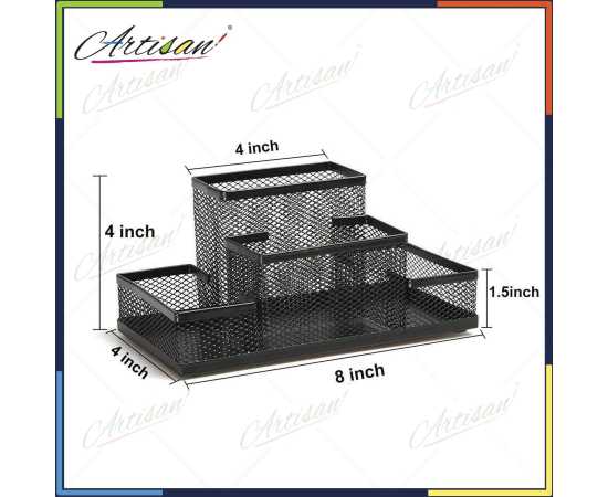 Artisan - # Metal Mesh Style Stationary Holder Desk Organizer