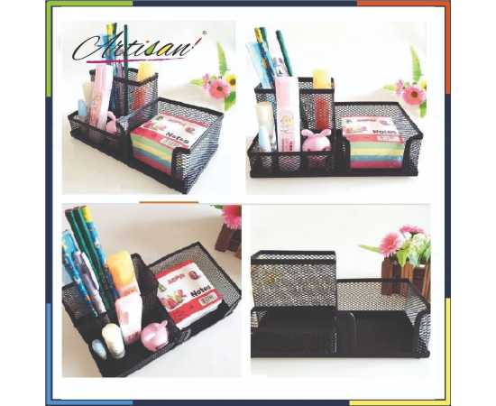 Artisan - # Metal Mesh Style StatiArtisan - # Metal Mesh Style Stationary Holder Desk Organizeronary Holder Desk Organizer