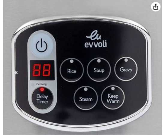 Evvoli Rice and Grain Cooker