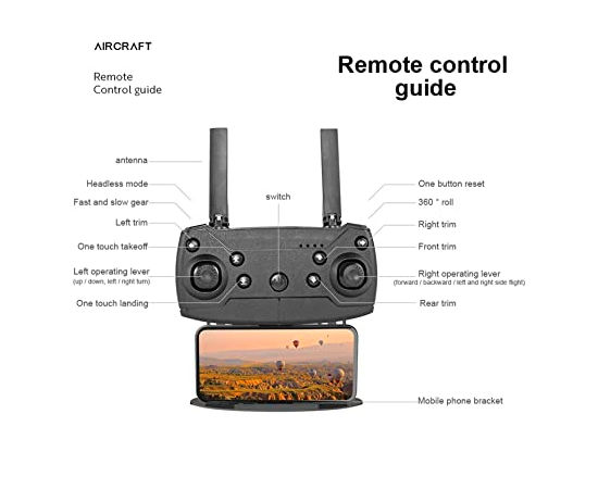 Remote Control Drone with Camera Wi-Fi Selfie Gesture Mode