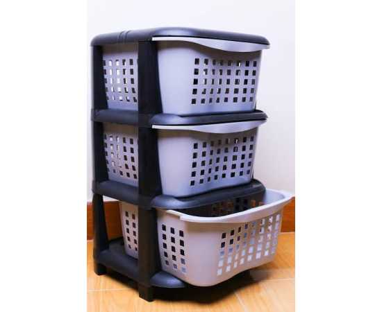 Vegetable Fruits Rack 3 Layer Compartment For Kitchen