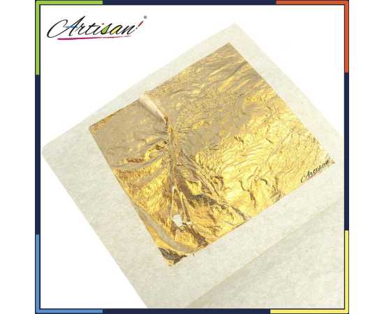Artisan - 50 Pcs - Golden/Silver Foil Leaf Sheet