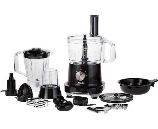 Akai 15 in 1 Food Processor FPMA-1801- Black