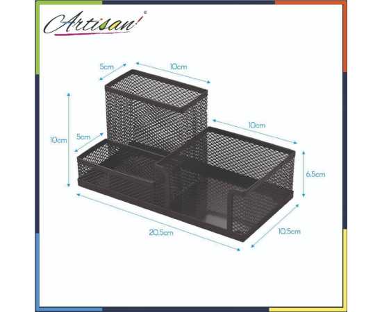 Artisan - # Metal Mesh Style Stationary Holder Desk Organizer