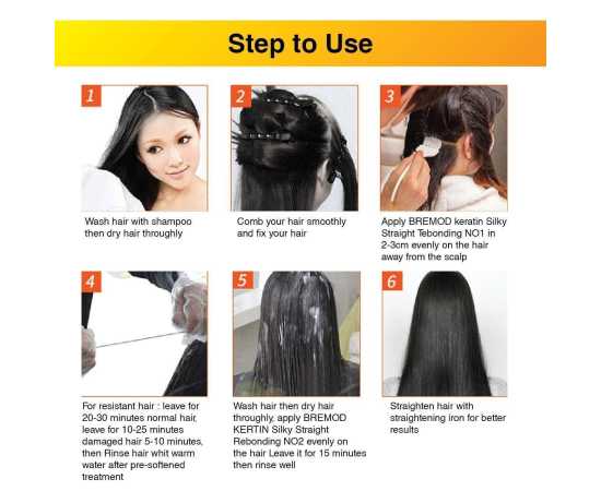 Bremod Keratin Hair Treatment Kit Silk - 800ml x 2 & 500ml x 1