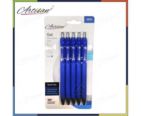 Artisan - Pack of 5 Gel Retractable Pens