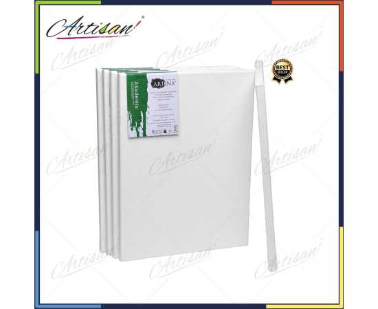 Artisan 12 X18 Inches Primed Coated Painting Canvas - Pack of 5 Artisan 12 X18 Inches Primed Coated Painting Canvas - Pack of 5