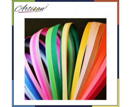 Artisian - #2nd 24 Colors Quilling Strips 5mm width & 15inch long Artisian - #2nd 24 Colors Quilling Strips 5mm width & 15inch long