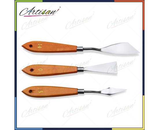 Artisan - Set of 3 PCS Of Stainless Steel Palette Knives