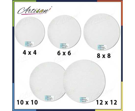 Artisan - Round canvas pack of 5 canvases