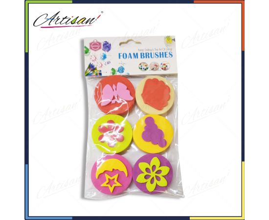 Artisan - Pack of 6 PCS Graffit Drawing Stamp DIY Foam