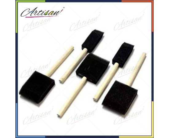 Artisan Set of 5 Foam Sponge Brush For Art Painting