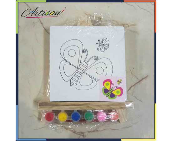 Artisan - 6in x 6in Different Printed outline Designs Canvas board