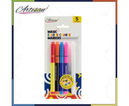Artisan - 5 PCS Magic Color Change Markers - MMKC0206