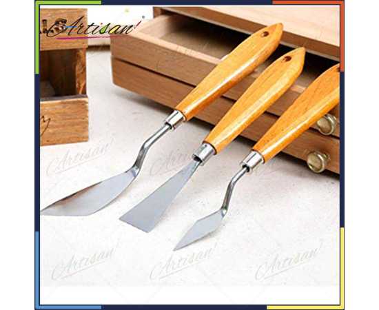 Artisan - Set of 3 PCS Of Stainless Steel Palette Knives